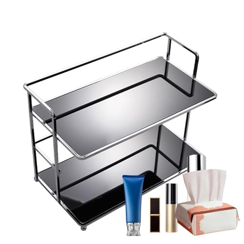 Soporte para tazas, 2 niveles de metal, soporte