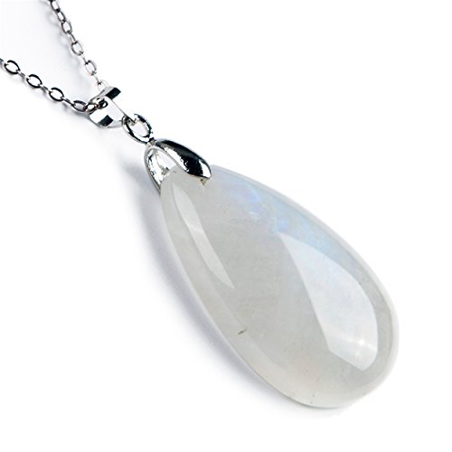 AZOOB Colgante de gota de agua de cristal de