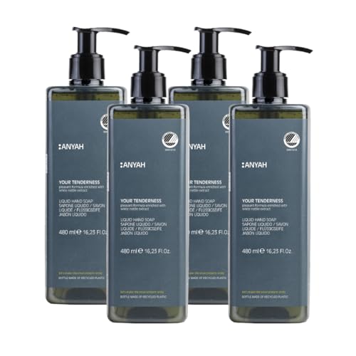 Anyah - Jabón Líquido - 4x480ml - Recargable -