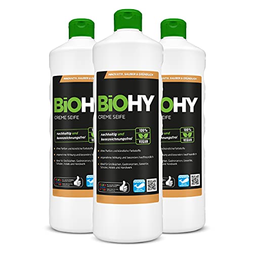 BiOHY Crema de Jabon (3 botellas de 1 litro) |