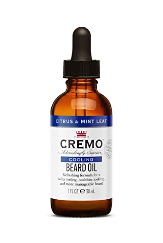 CREMO Aceite refrescante para barba, cítricos y