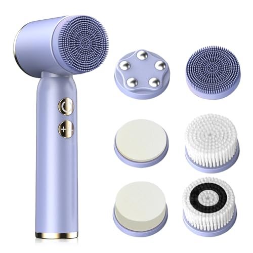 Cepillo facial eléctrico, 6 en 1, cepillo de