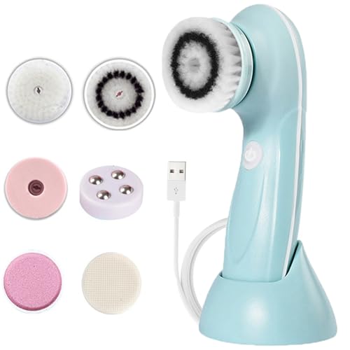 Cepillo de limpieza facial eléctrico, exfoliante
