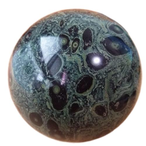 XJVPLIYCV Bola de cristal de piedra de pavo real
