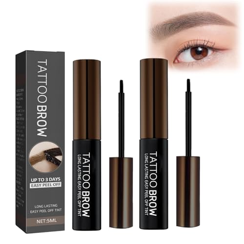 2 bálsamos de tinte Peel-Off para cejas, gel