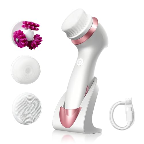 3 en 1 cepillo eléctrico de limpieza facial,