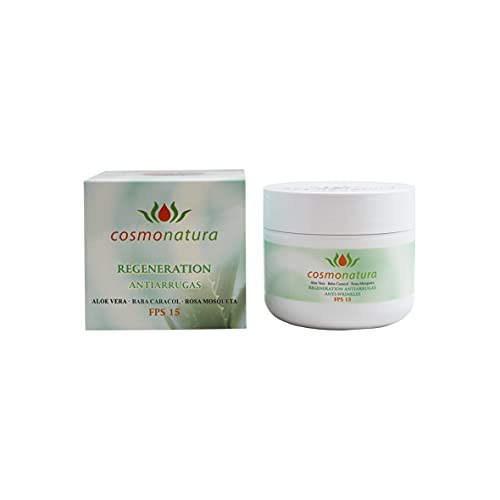 Crema Facial Antiarrugas con Aloe Vera, Baba de