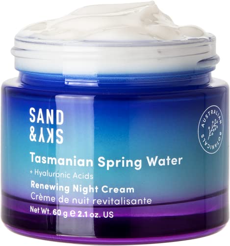 Crema nocturna renovadora Sand & Sky con Tasmanian