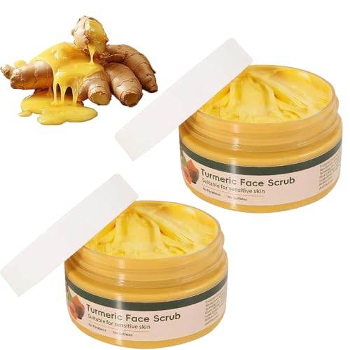 Crema de matorral de la cara exfoliante de cúrcuma