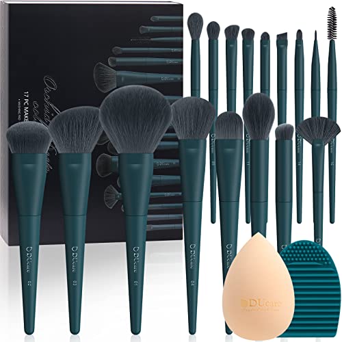 DUcare - Juego de 17 brochas de maquillaje con