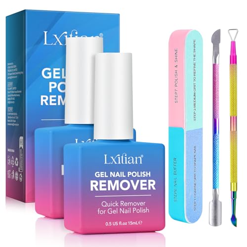 Eliminador de esmalte para uñas de gel, 15 ml, 2