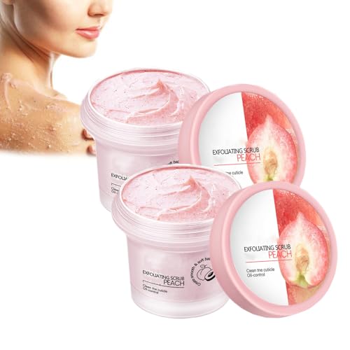 Exfoliante corporal iluminador de melocotón,