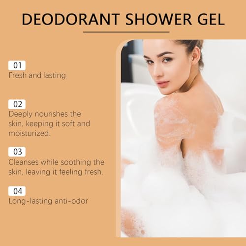 Gel de ducha de caqui contra el olor de las