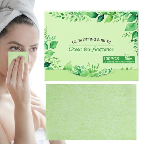 Hojas absorbentes de aceite para la cara, 100