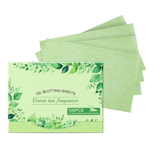 Hojas secantes de aceite para la cara, 100 hojas