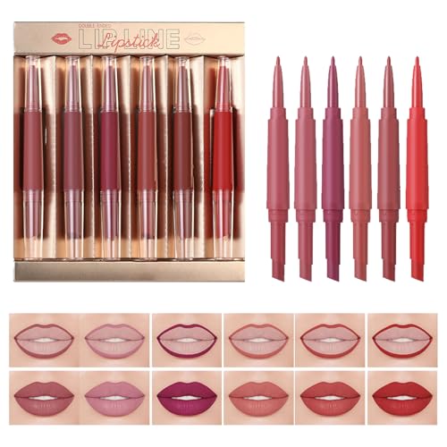 Juego De Delineador Y Barra De Labios Para Mujer -