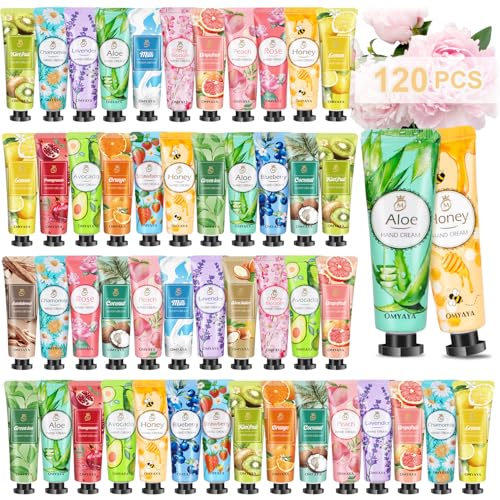 Juego de crema de manos, 120 unidades, mini crema