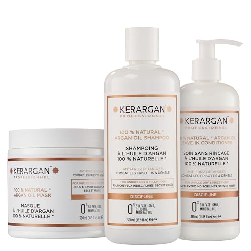 Kerargan - Trío Disciplinante Champú, Mascarilla &