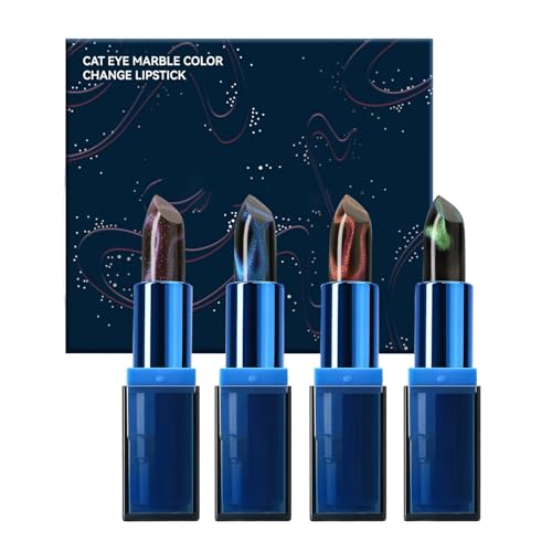 Lápiz Labial de Color Cambiante, 4X Bálsamo Labial