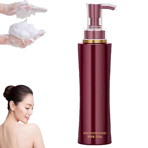 Lavado corporal y gel de ducha con aroma a rosas,