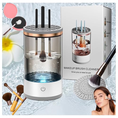 Limpiador eléctrico de brochas de maquillaje,