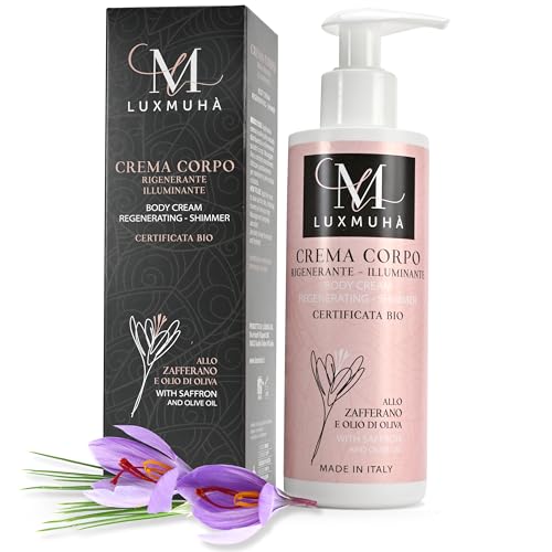 Luxmuha - Crema corporal nutritiva con azafrán,