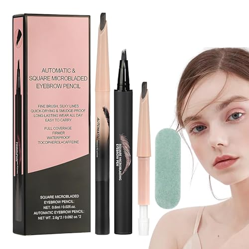 Pen de ceja curvada, lápices de cejas para mujeres