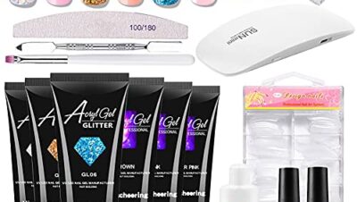 Poly Nail Gel Kit Gel Nail Kit 8 ML, Nail Builder