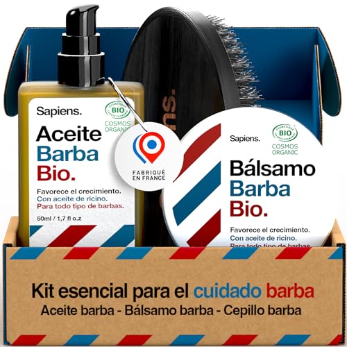 Sapiens Barbershop Kit para Barba Hombre - Aceite