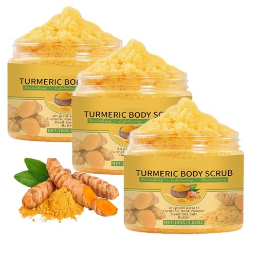 Scrub corporal de cúrcuma, limpieza profunda,