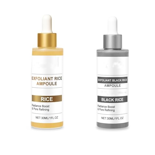 Set De Ampollas Exfoliantes De Arroz Blanco Y