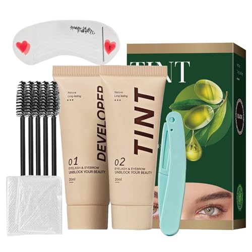 Set de tinte de cejas, kit de color de pestañas -