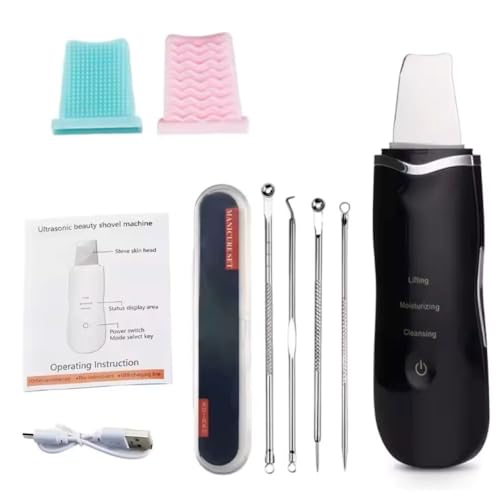 Skin Scrubber Kit negro Limpiador eléctrico