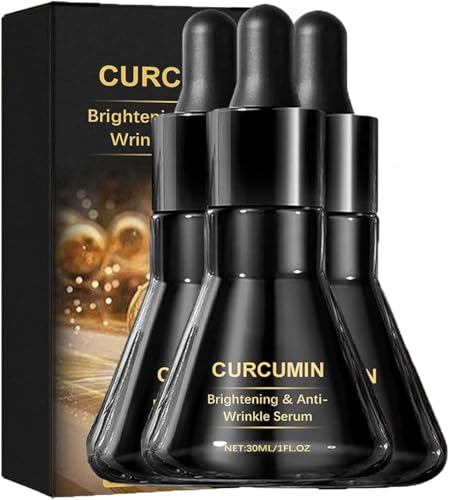 Suero iluminador y antiarrugas de curcumina,