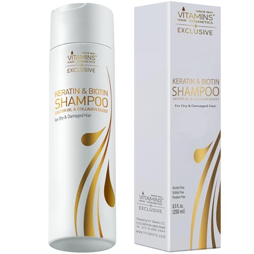 Vitamins Champú de Keratina sin Sulfatos - Shampoo