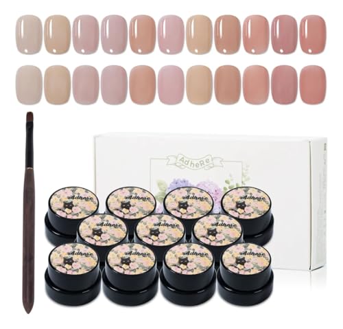 ADHERE Kit de 6 esmaltes de gel para uñas - 5g