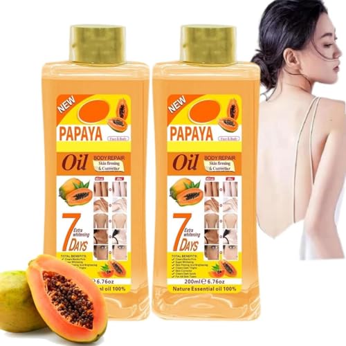 Aceite de Papaya Super Blanqueador, Aceite de