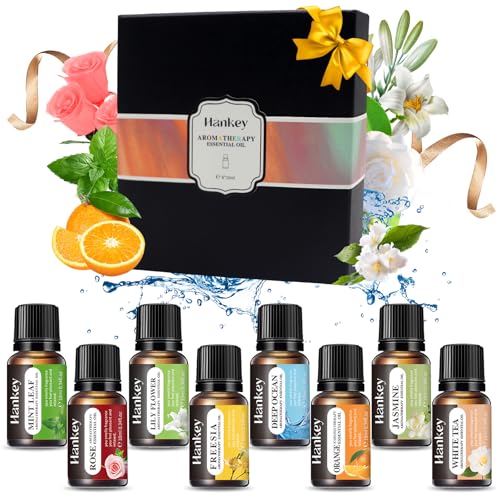 Angozo Juego de aceites esenciales 8 x 10 ml de