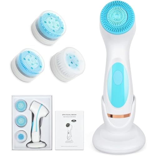 Cepillo Limpiador Facial Eléctrico 4 Cabezales