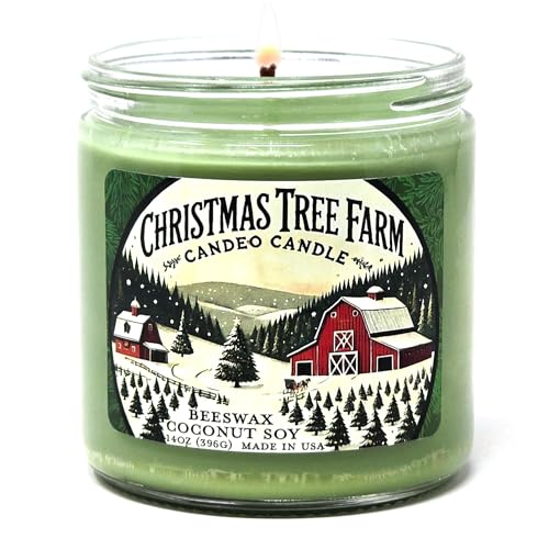 Christmas Tree Farm - Vela en tarro de 14 onzas,