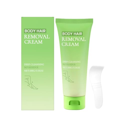 Crema depilatoria indolora para rostro y cuerpo.