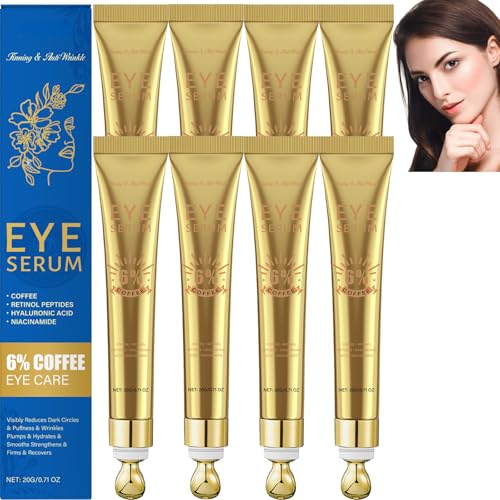 Crema de ojos con 6% de cafeína contra ojeras e