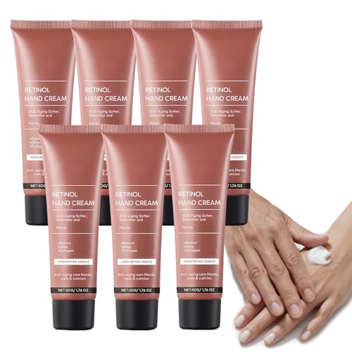 Crema de manos antienvejecimiento con retinol,