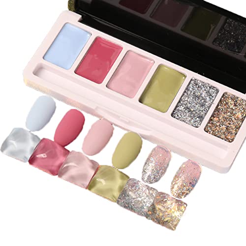 DONGCY Esmaltes de Uñas en Gel 6 Colores Juego de