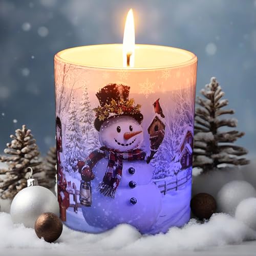 ElectricWise Velas aromáticas navideñas con luz