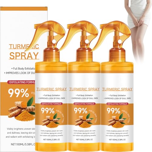 Espray exfoliante de cúrcuma con retinol,