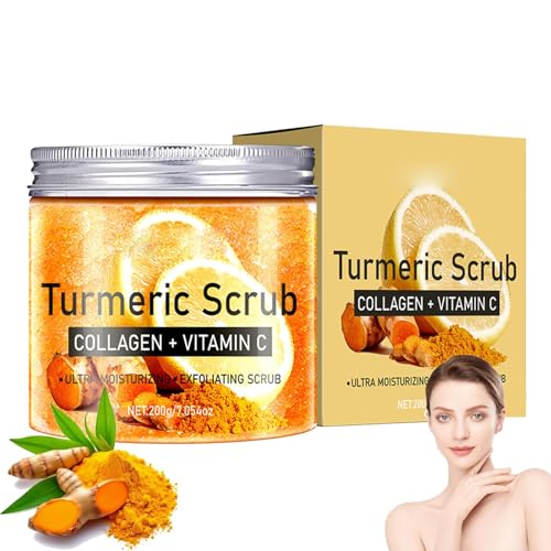 Exfoliante de cúrcuma, exfoliante corporal de