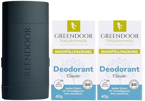 GREENDOOR Desodorante Refill System Starter Pack,