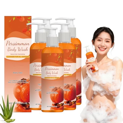 Gel de ducha de caqui para controlar el olor