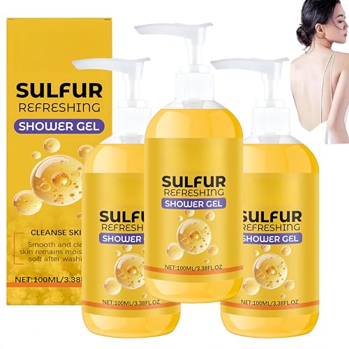 Gel de ducha refrescante con azufre, gel de ducha,